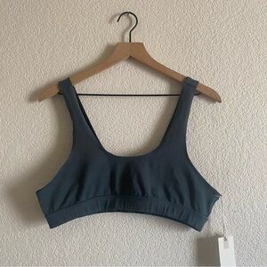 Good American Lounge Scoop Top Orion Blue Size 4